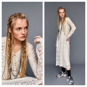 NWT Zara Long lace dress